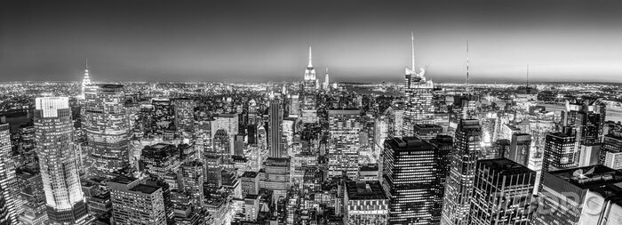 Poster graue Landschaft von New York