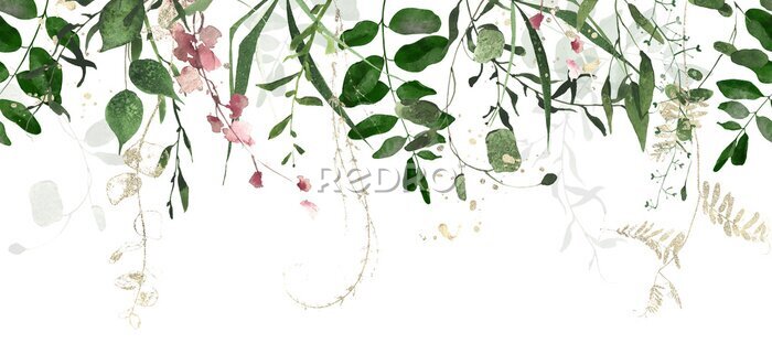 Poster Hängende Akazienblätter