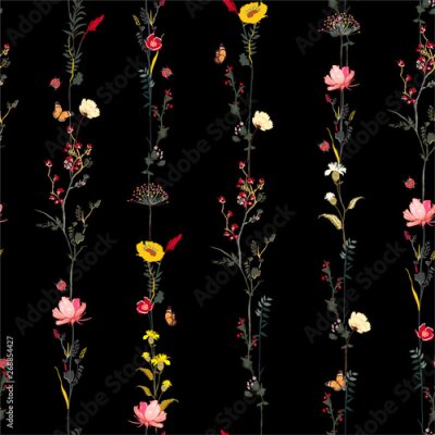 Poster Hängende Blumenverzierung