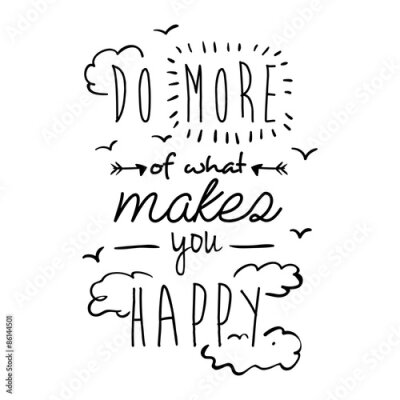 Poster Handgeschriebenes inspirierendes Motto