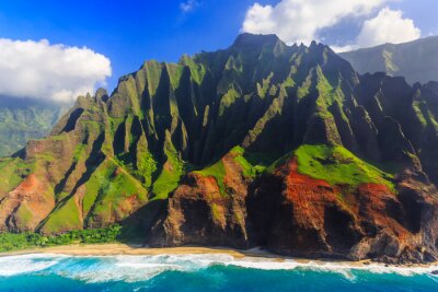 Poster Hawaii und die Berge von unglaublicher Gestalt