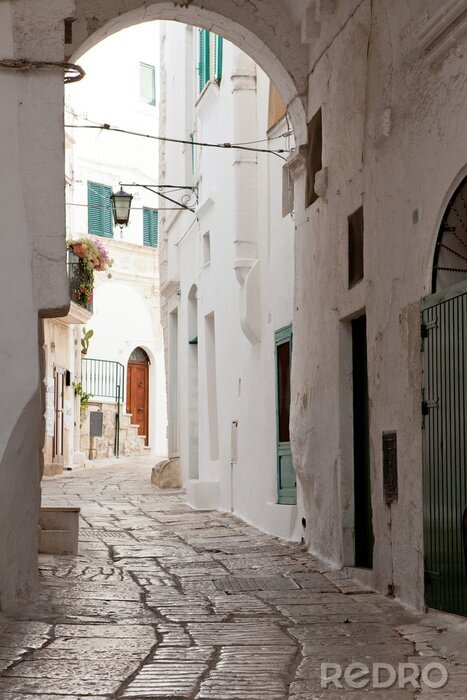 Poster Heller winkeliger Durchgang