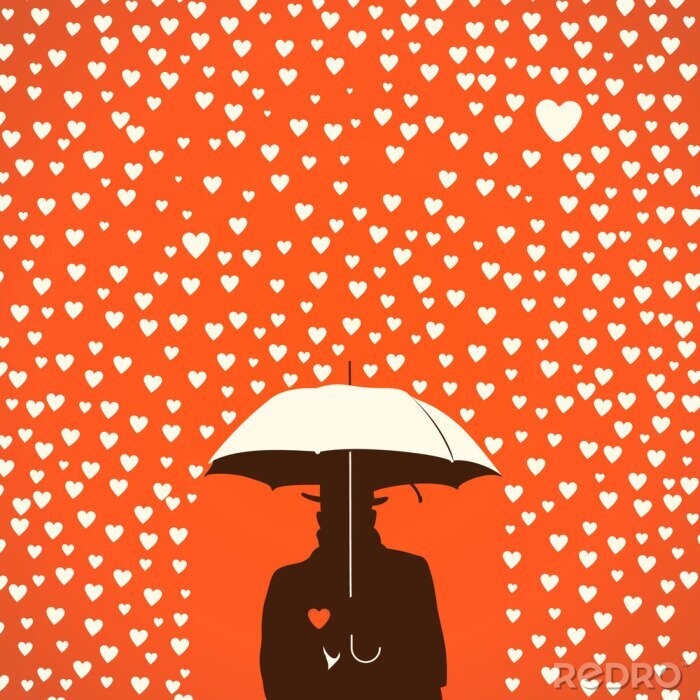Poster Herzenregen