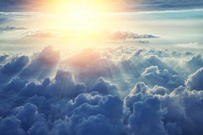 Fototapete Himmel mit bunten Wolken