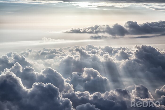 Poster Himmel und Sonnenstrahlen