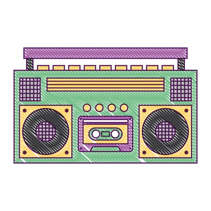 Poster Hip-Hop-Musik-Player