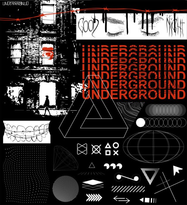 Poster Hip-Hop-Muster