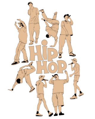 Poster Hip-Hop-Rapper