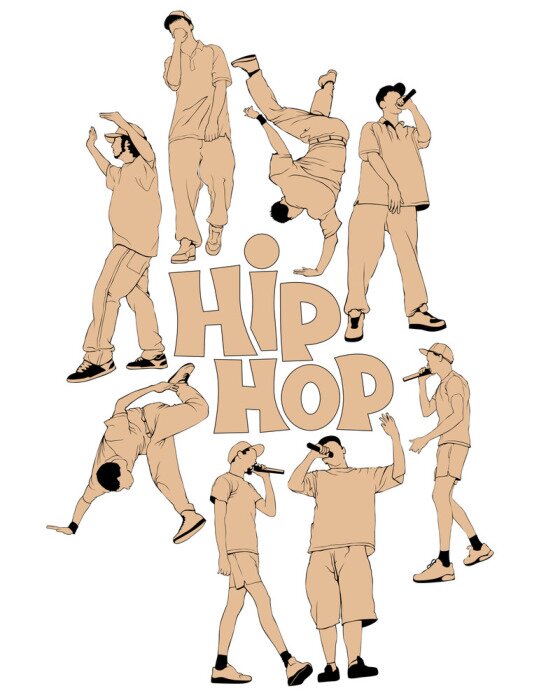 Poster Hip-Hop-Rapper