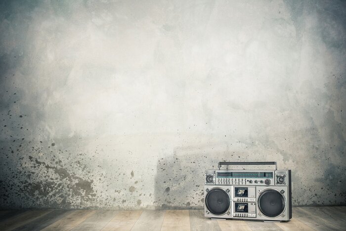 Poster Hip-Hop und die Boombox