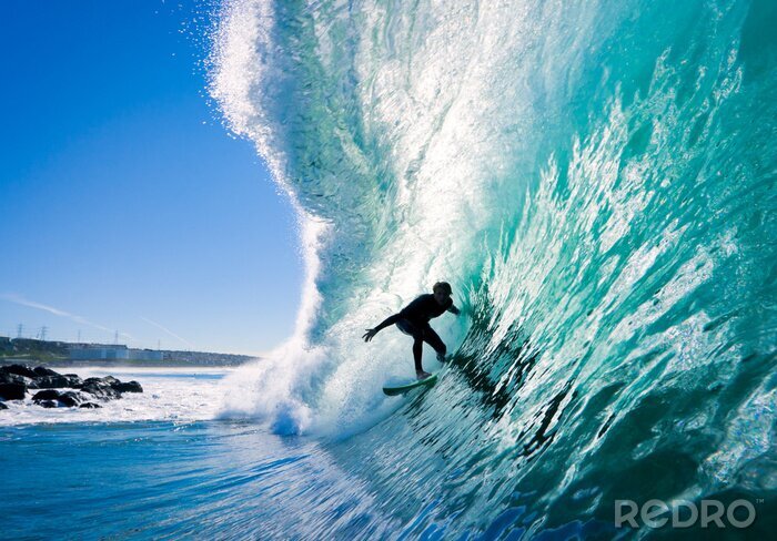 Poster Hohe Ozeanwelle