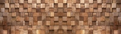 Holz 3D Mosaik aus Cuben