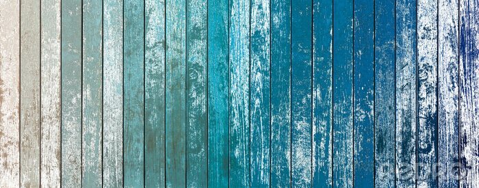 Poster Holz rustikal Meerillusion