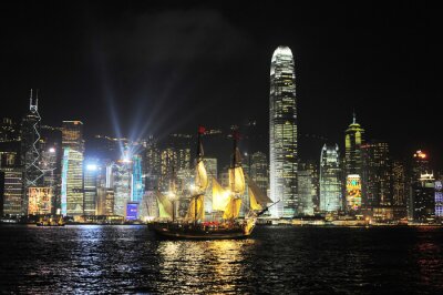 Hongkong: Blick auf Wolkenkratzer
