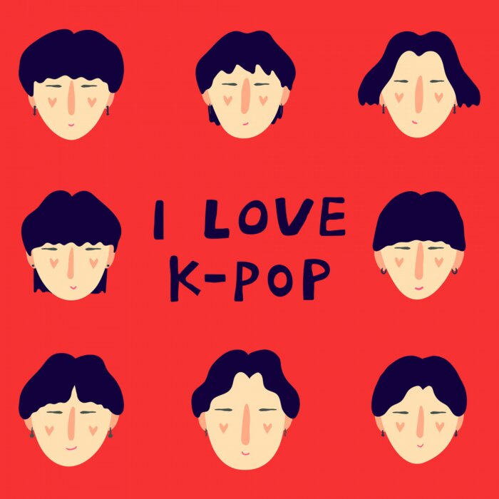 Poster I love Kpop