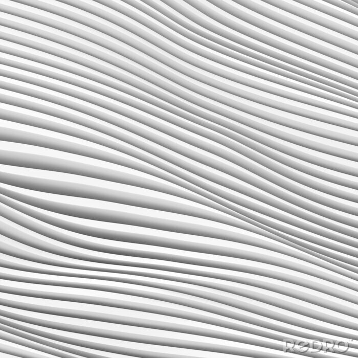 Poster Illusion flüssig geformter Linien
