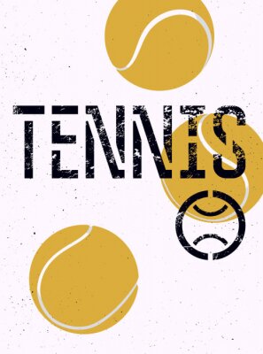 Poster Illustration für Tennisfans