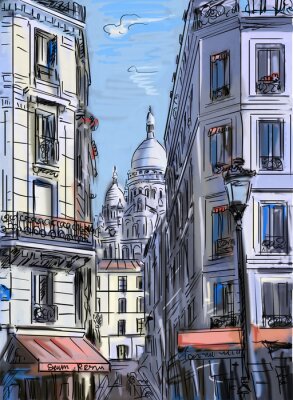 Illustration Pariser Gasse