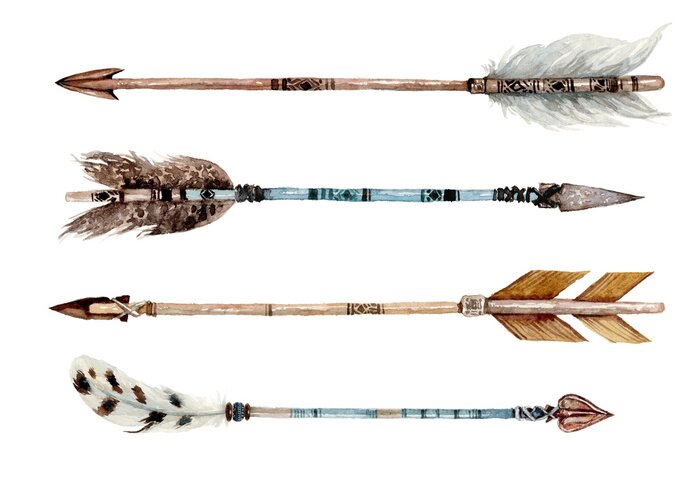 Poster Indische Pfeile Boho