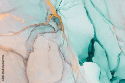 Poster Ink, paint, abstract. Closeup of the painting. Colorful abstract painting background. Highly-textured oil paint. High quality details. Alcohol ink modern abstract painting, modern contemporary art.