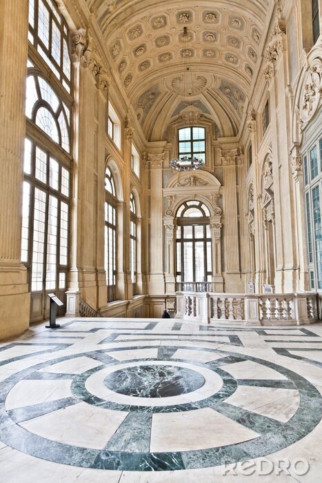 Poster Innere der räumlichen Kuppel des Gebäudes