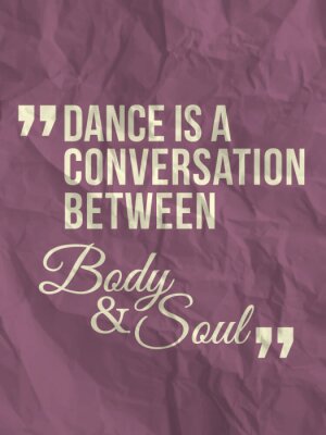 Poster Inspiration zum Thema Tanz