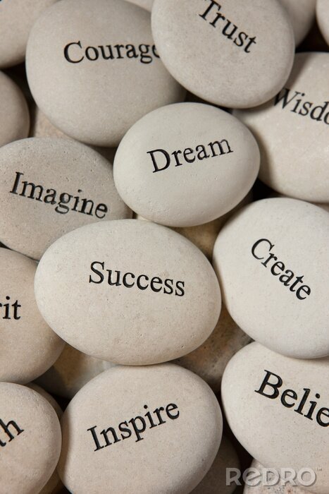 Poster Inspirational Steine