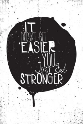 Poster Inspirierender Text über die Stärke eines Menschen