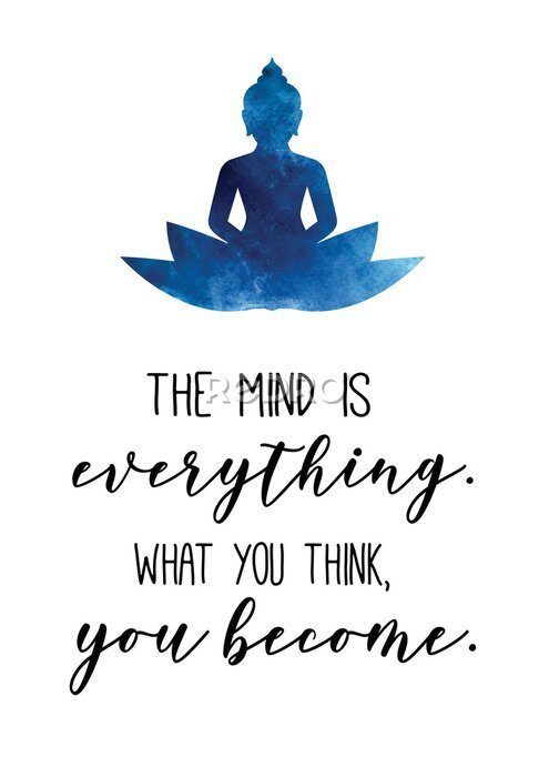 Poster Inspirierendes Zitat von Buddha