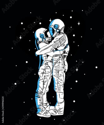 Poster Intergalaktische Liebe