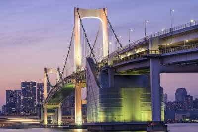 Poster Japanische Brücke in Illumination