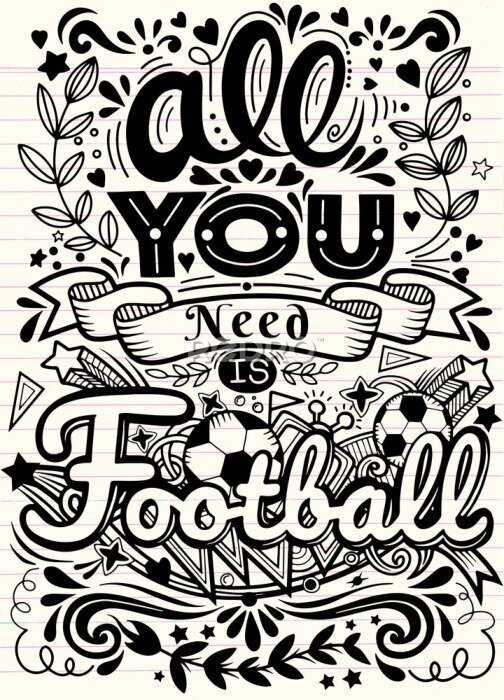 Poster Jubel für die Fußballmannschaft