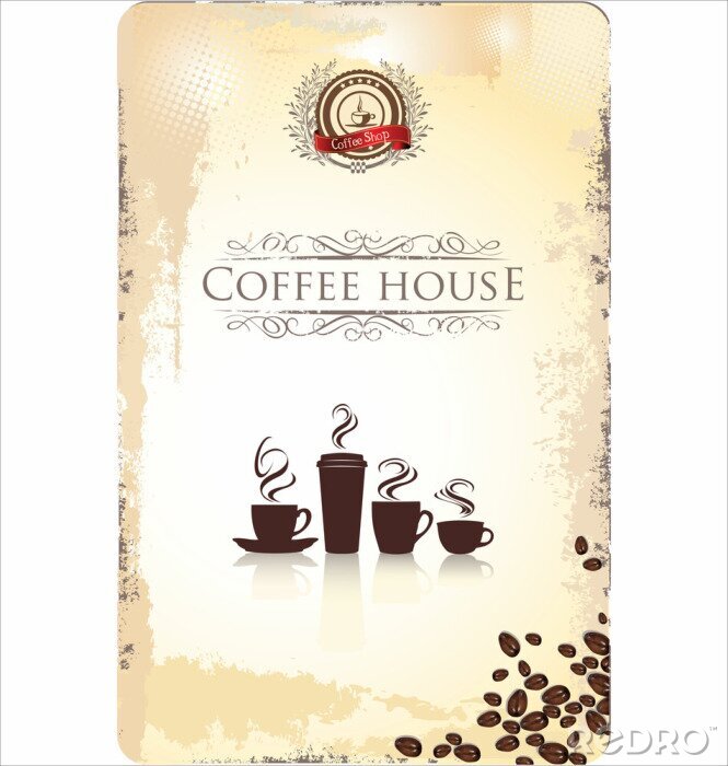 Poster Kaffee in vier Sorten