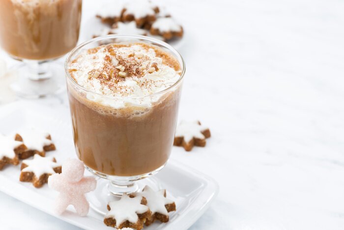 Poster Kaffee mit Lebkuchen serviert