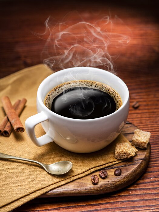 Poster Kaffee Zucker und Zimt