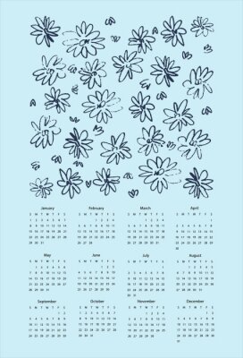 Poster Kalender 2023 Blumenwiese
