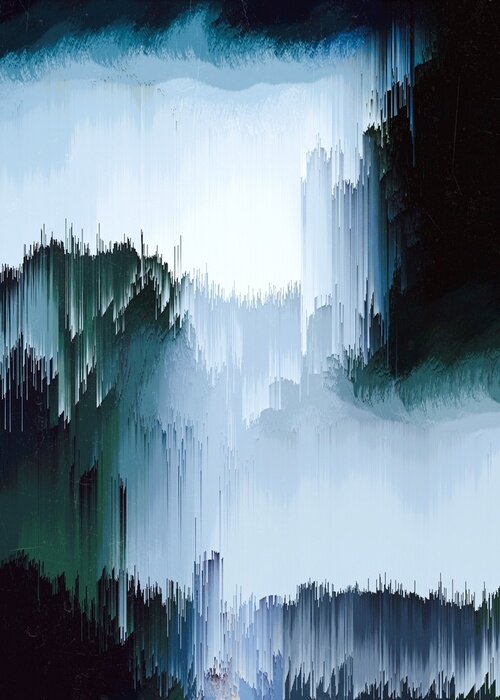 Poster Kalte Abstraktion Eiszapfen