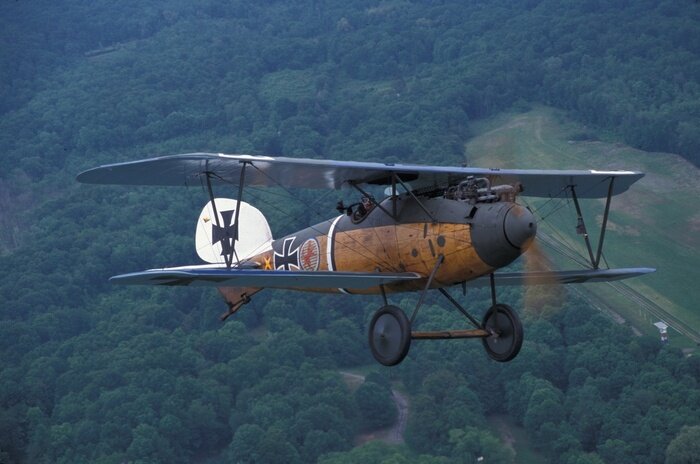 Poster Kampfflugzeug im Flug