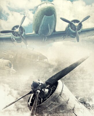 Poster Kampfflugzeuge in Bildausschnitt