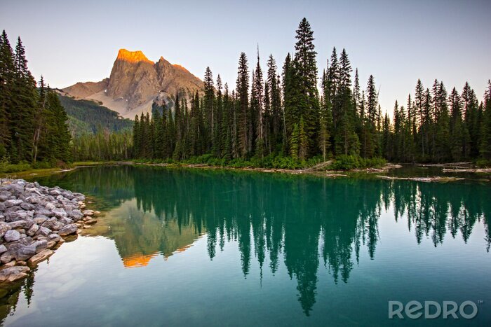 Poster Kanadische Landschaft mit See