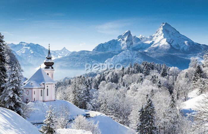 Poster Kapelle in den bayerischen Alpen
