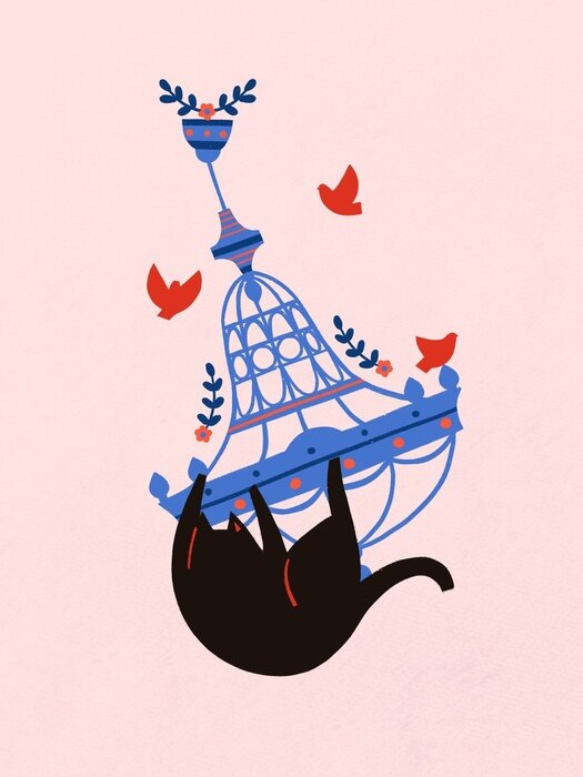 Poster Katze Unruhestifter