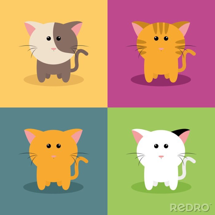 Poster Katzen für Kinder
