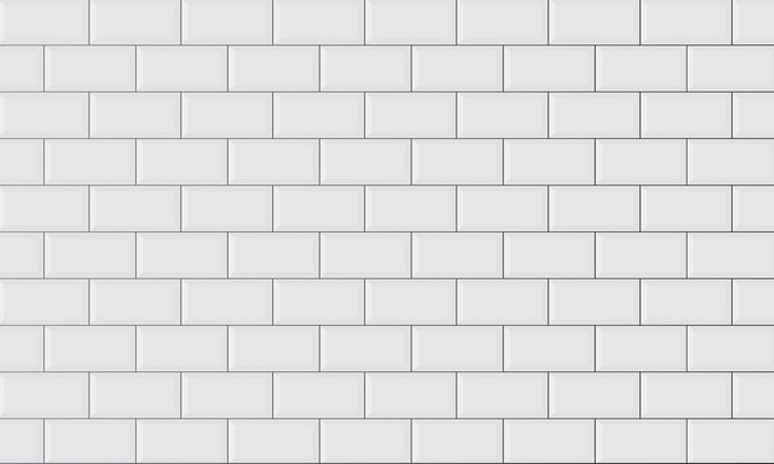 Poster Keramikziegel an der Wand