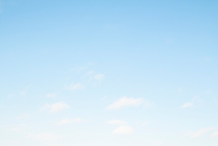 Poster Klarer Himmel am Morgen