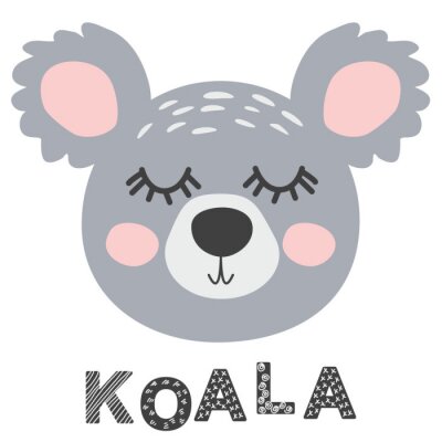 Poster Koala im skandinavischen Stil