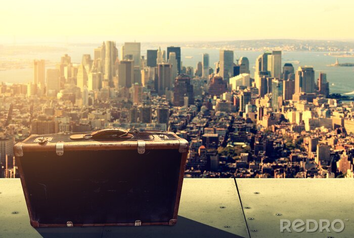 Poster Koffer und New York City