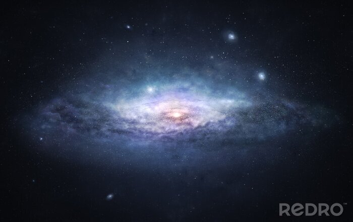 Poster Kosmos mit einer augenförmigen Galaxie