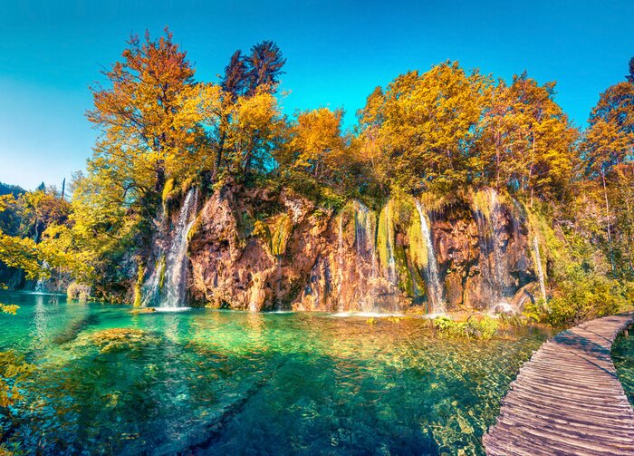 Poster Kroatische Wasserfälle