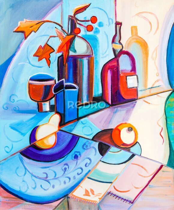 Poster Kubistisches Stillleben